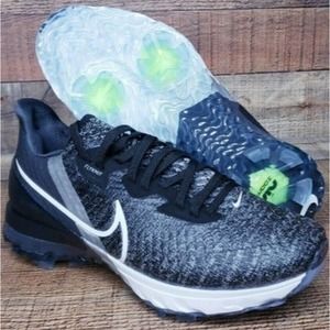 Nike Air Zoom Infinity Tour Golf Shoes Waterproof Flyknit Black Men's 6.5 w Wide